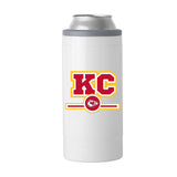Kansas City Chiefs Letterman 12 oz Slim Can Coolie - Logo Brands - Flyclothing LLC