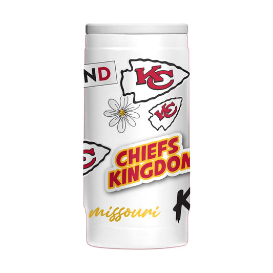 Kansas City Chiefs 12oz Native Powdercoat SlimCan Coolie - Logo Brands - Flyclothing LLC