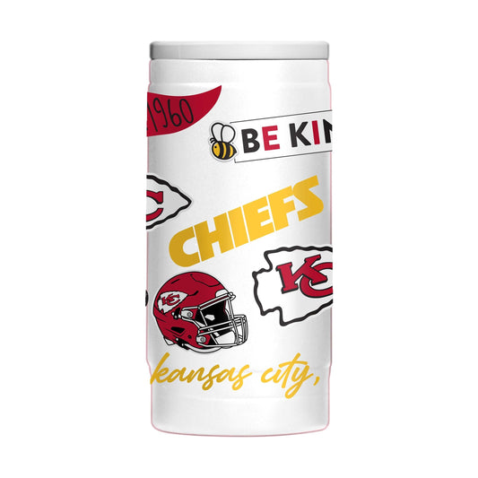 Kansas City Chiefs 12oz Native Powdercoat SlimCan Coolie - Logo Brands - Flyclothing LLC