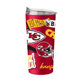 Kansas City Chiefs Red 20oz Native Powder Coat Tumbler - Logo Brands - Flyclothing LLC
