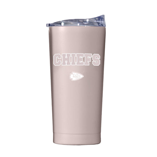 Kansas City Chiefs 20oz Stencil Powder Coat Tumbler - Logo Brands - Flyclothing LLC