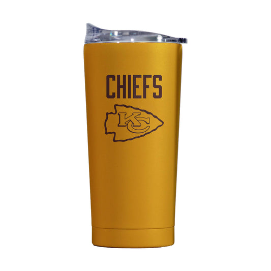 Kansas City Chiefs 20oz Huddle Powder Coat Tumbler - Logo Brands - Flyclothing LLC