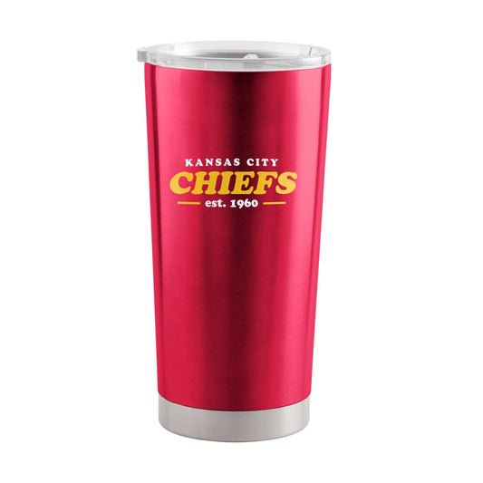 Kansas City Chiefs 20oz Retro Stainless Steel Tumbler - Logo Brands - Flyclothing LLC