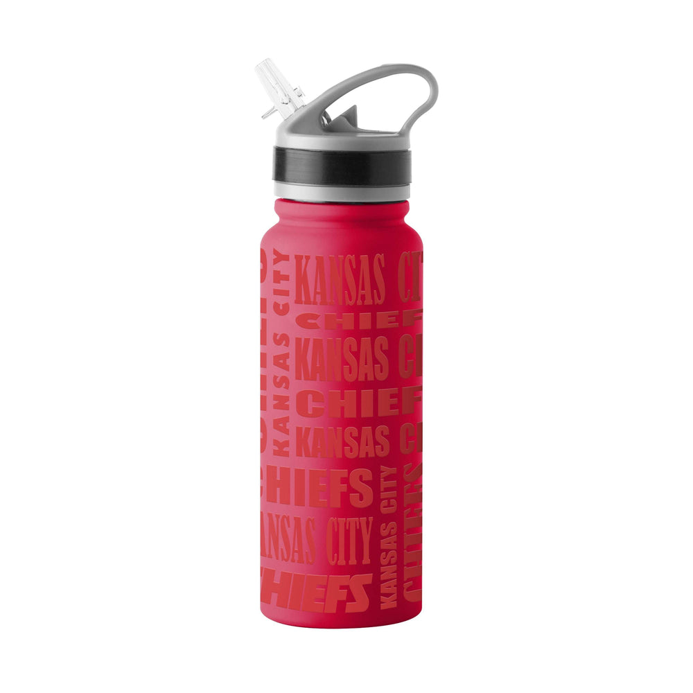 Kansas City Chiefs 25oz Replay SingleWall FlipTop Bottle - Logo Brands - Flyclothing LLC