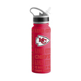 Kansas City Chiefs 25oz Replay SingleWall FlipTop Bottle - Logo Brands - Flyclothing LLC