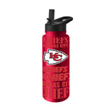 Kansas City Chiefs 34oz Replay Quencher Bottle - Logo Brands - Flyclothing LLC