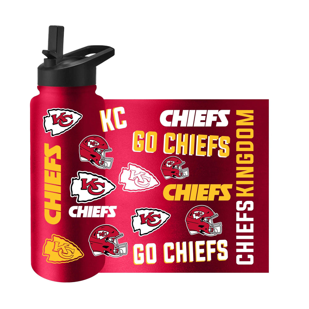 Kansas City Chiefs 34oz Native Quencher Bottle - Logo Brands - Flyclothing LLC