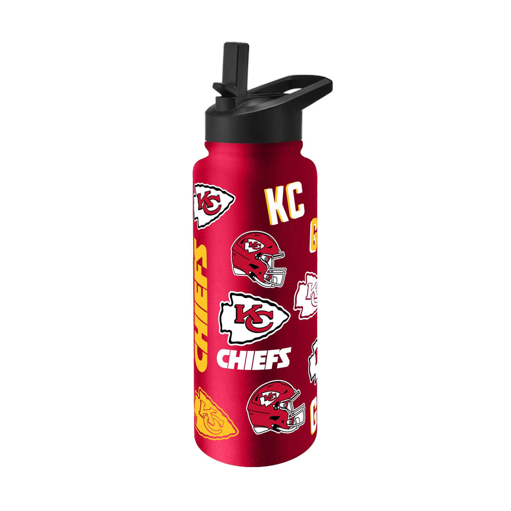 Kansas City Chiefs 34oz Native Quencher Bottle - Logo Brands - Flyclothing LLC