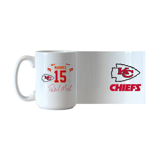 Patrick Mahomes Jersey 15oz Sublimated Mug - Logo Brands - Flyclothing LLC