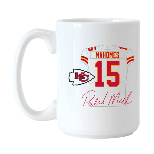 Patrick Mahomes Jersey 15oz Sublimated Mug - Logo Brands - Flyclothing LLC