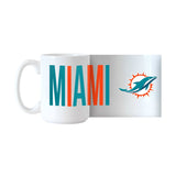 Miami Dolphins 15oz Overtime Sublimated Mug - Logo Brands - Flyclothing LLC