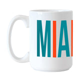Miami Dolphins 15oz Overtime Sublimated Mug - Logo Brands - Flyclothing LLC