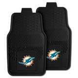 NFL - Miami Dolphins 2-pc Vinyl Car Mat Set - Logo Brands - Flyclothing LLC