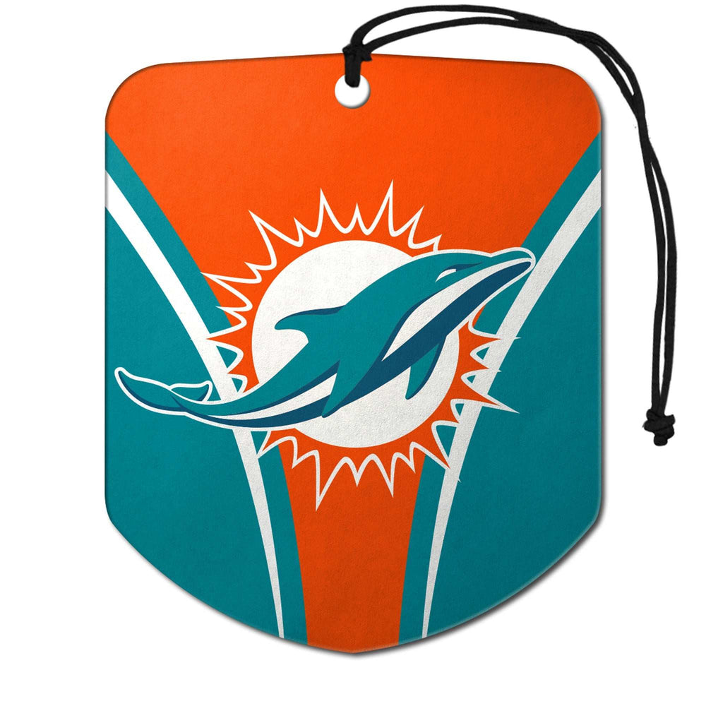 NFL - Miami Dolphins Air Freshener 2-pk - Logo Brands - Flyclothing LLC
