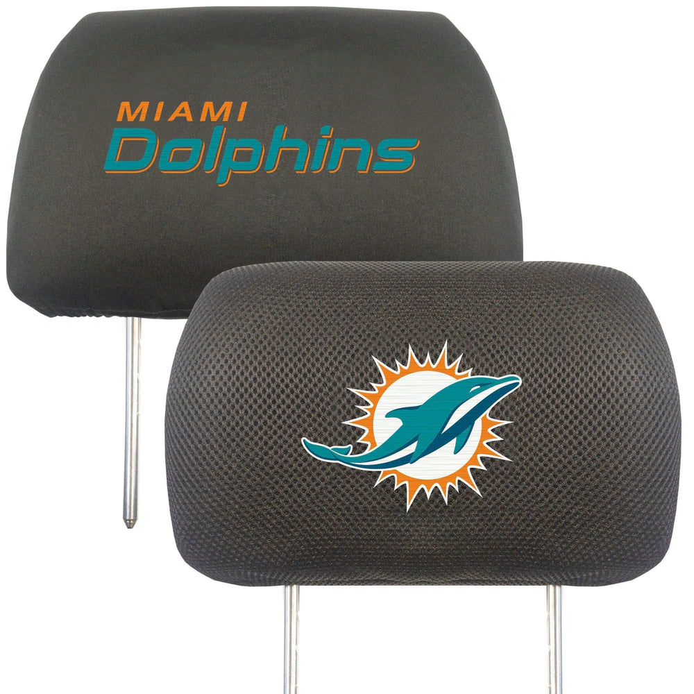 NFL - Miami Dolphins Head Rest Cover - Logo Brands - Flyclothing LLC