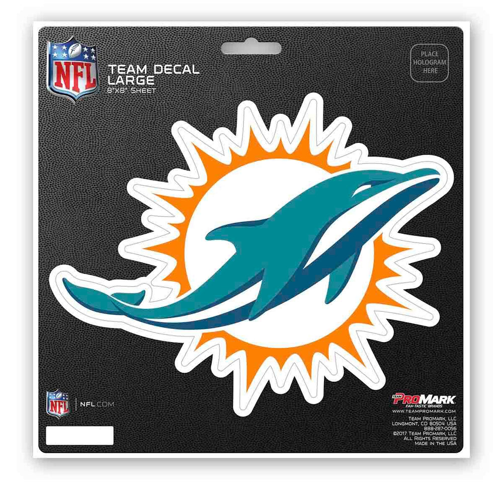 NFL - Miami Dolphins Large Decal - Logo Brands - Flyclothing LLC