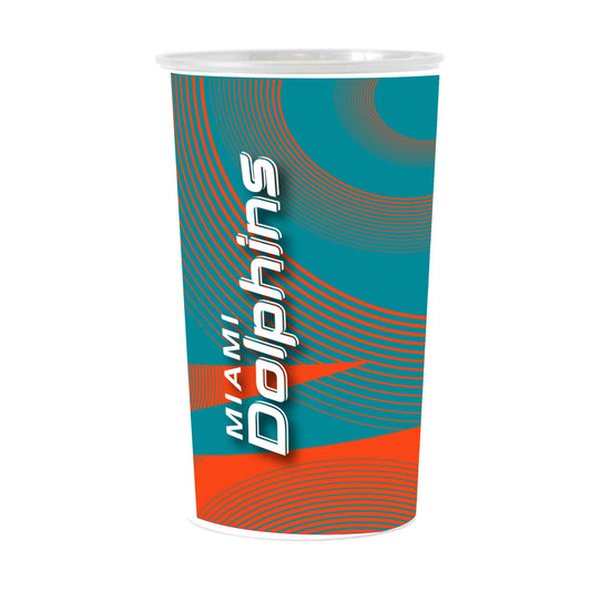 Miami Dolphins Geometric Hardwall Cup 4 Pack - Logo Brands - Flyclothing LLC