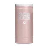 Miami Dolphins Stencil Powder Coat Slim Can Coolie - Logo Brands - Flyclothing LLC