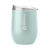 Miami Dolphins 16oz Vertical Powder Coat Curved Beverage - Logo Brands - Flyclothing LLC