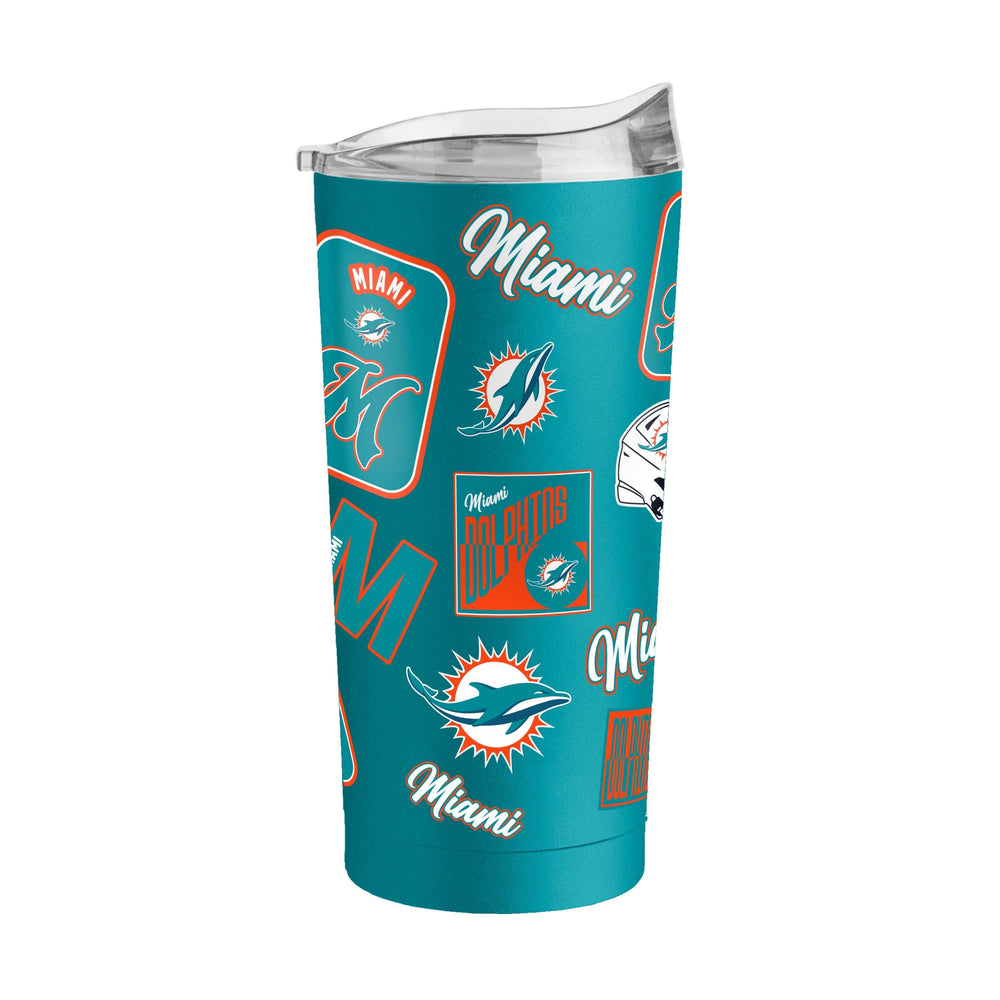 Miami Dolphins 20oz Dreamweave Powder Coat Tumbler - Logo Brands - Flyclothing LLC