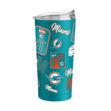 Miami Dolphins 20oz Dreamweave Powder Coat Tumbler - Logo Brands - Flyclothing LLC