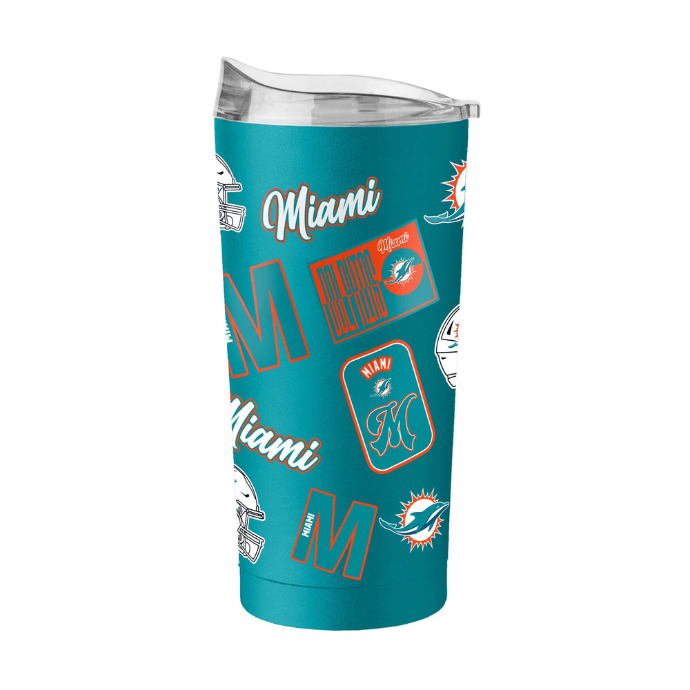 Miami Dolphins 20oz Dreamweave Powder Coat Tumbler - Logo Brands - Flyclothing LLC