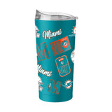 Miami Dolphins 20oz Dreamweave Powder Coat Tumbler - Logo Brands - Flyclothing LLC