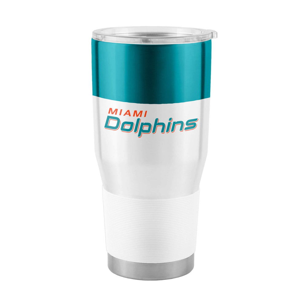 Miami Dolphins 30oz Colorblock Stainless Tumbler - Logo Brands - Flyclothing LLC