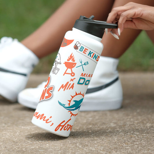 Miami Dolphins 34oz Native Quencher Bottle - Logo Brands - Flyclothing LLC