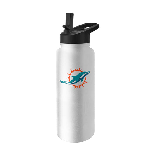 Miami Dolphins Quencher Logo Flip Top Water Bottle - Logo Brands - Flyclothing LLC