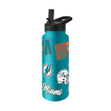 Miami Dolphins 34oz Dreamweave Quencher Bottle - Logo Brands - Flyclothing LLC