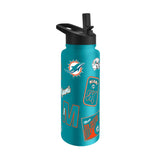 Miami Dolphins 34oz Dreamweave Quencher Bottle - Logo Brands - Flyclothing LLC