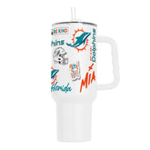 Miami Dolphins 40oz Native Powder Coat Tumbler - Logo Brands - Flyclothing LLC