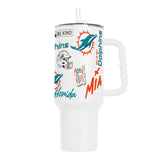 Miami Dolphins 40oz Native Powder Coat Tumbler - Logo Brands - Flyclothing LLC