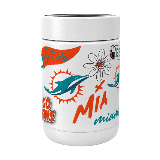Miami Dolphins Powder Native Coat Coolie - Logo Brands - Flyclothing LLC