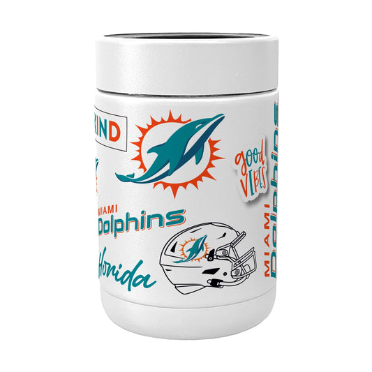 Miami Dolphins Powder Native Coat Coolie - Logo Brands - Flyclothing LLC
