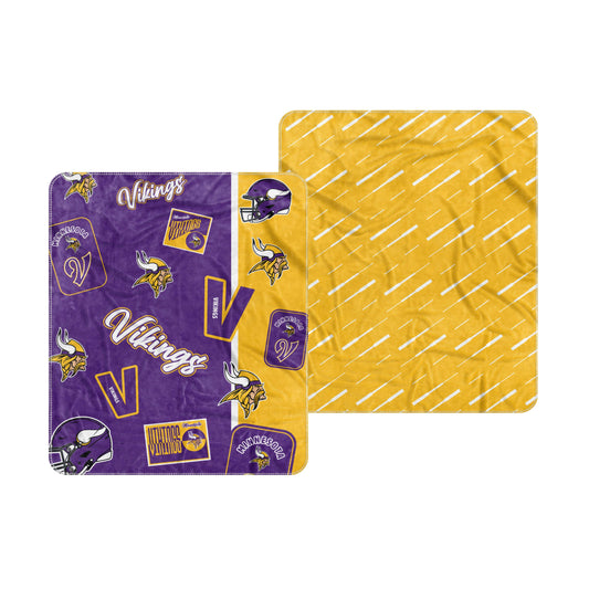 Minnesota Vikings Dream Weave Throw 50x60 - Logo Brands - Flyclothing LLC