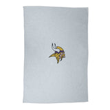 Minnesota Vikings Primary Logo Athletic Gray Sublimated Sweatshirt Blanket - Logo Brands - Flyclothing LLC