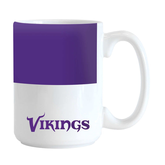 Minnesota Vikings 15oz Colorblock Sublimated Mug - Logo Brands - Flyclothing LLC