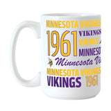 Minnesota Vikings 15oz Spirit Sublimated Mug - Logo Brands - Flyclothing LLC