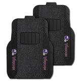 NFL - Minnesota Vikings 2-pc Deluxe Car Mat Set - Logo Brands - Flyclothing LLC