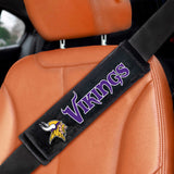 NFL - Minnesota Vikings Embroidered Seatbelt Pad - Pair - Logo Brands - Flyclothing LLC