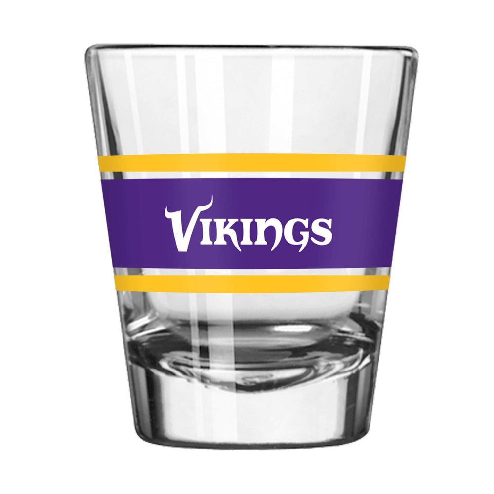 Minnesota Vikings 2oz Stripe Shot Glass - Logo Brands - Flyclothing LLC