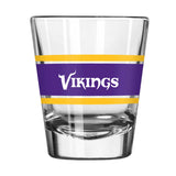Minnesota Vikings 2oz Stripe Shot Glass - Logo Brands - Flyclothing LLC