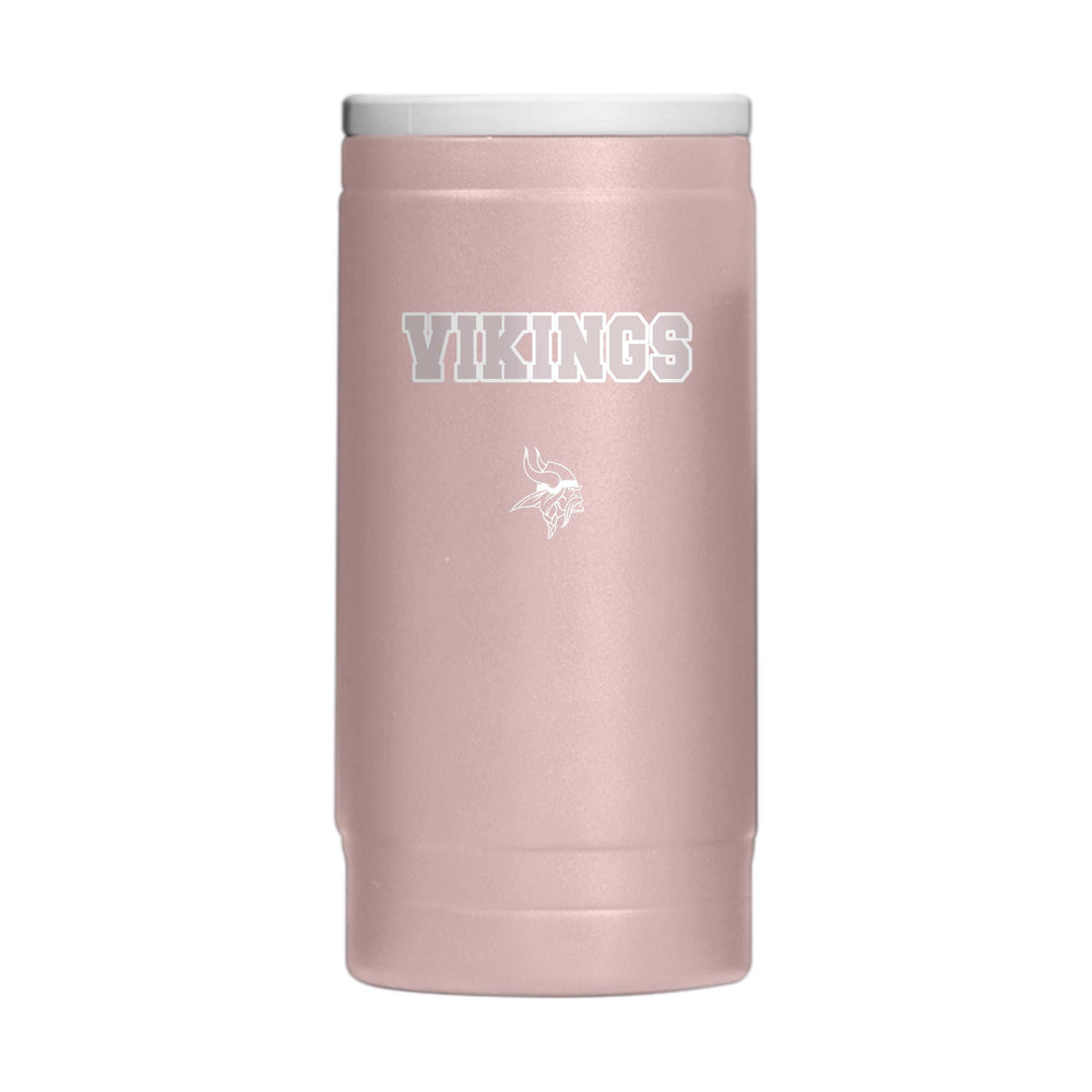 Minnesota Vikings Stencil Powder Coat Slim Can Coolie - Logo Brands - Flyclothing LLC