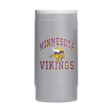 Minnesota Vikings 12oz Athletic Powdercoat SlimCan Coolie - Logo Brands - Flyclothing LLC
