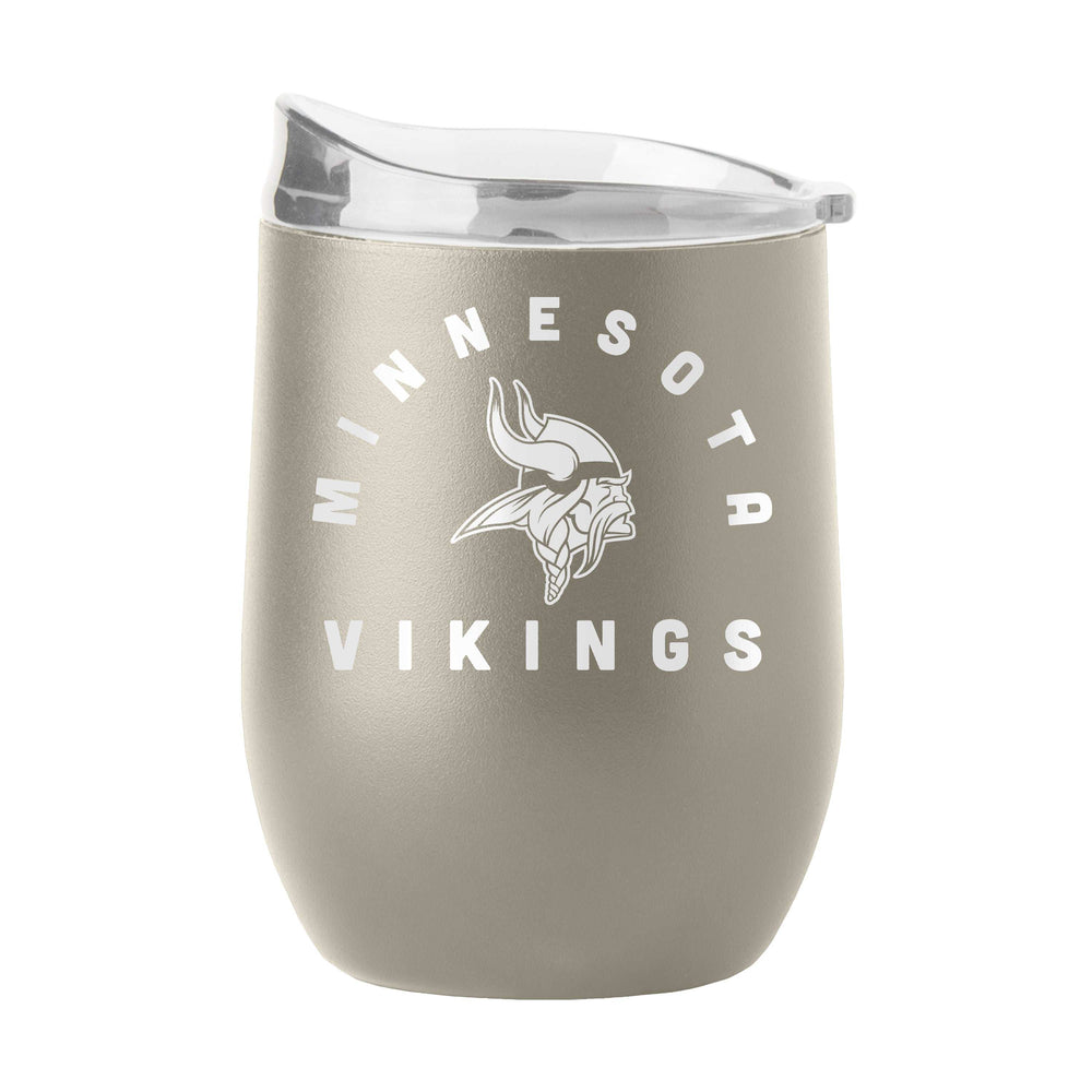 Minnesota Vikings 16oz Archway Powder Coat Curved Bev - Logo Brands - Flyclothing LLC