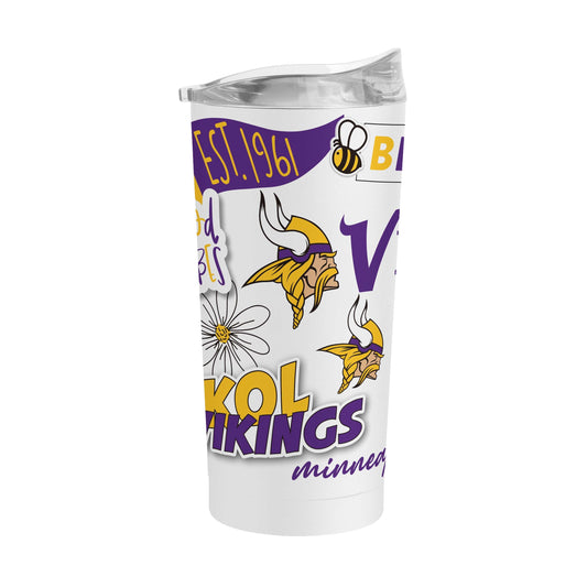 Minnesota Vikings 20oz Native Powder Coat Tumbler - Logo Brands - Flyclothing LLC