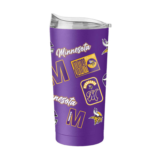 Minnesota Vikings 20oz Dreamweave Powder Coat Tumbler - Logo Brands - Flyclothing LLC