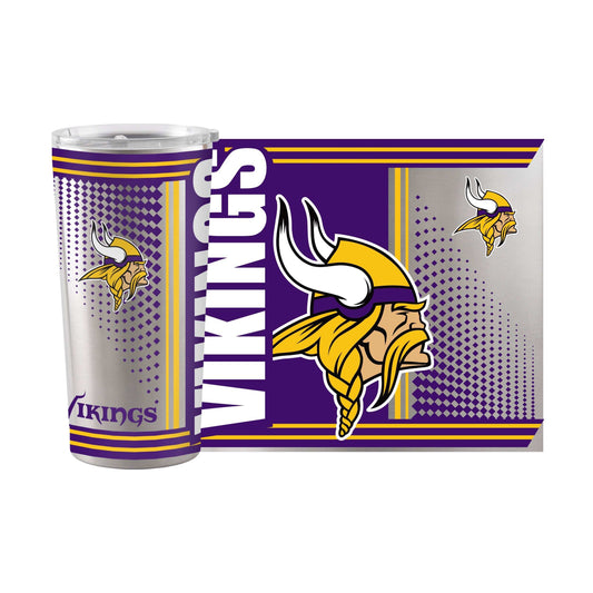 Minnesota Vikings Hero 20oz Stainless Tumbler - Logo Brands - Flyclothing LLC
